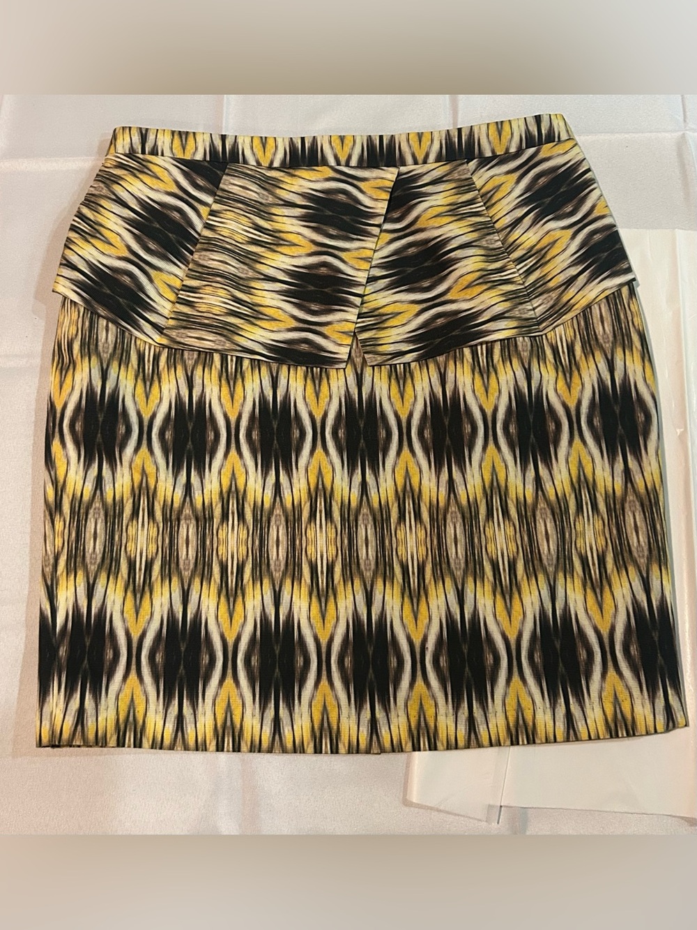 Veronika Maine  Cotton Skirt with Peplum Feature
